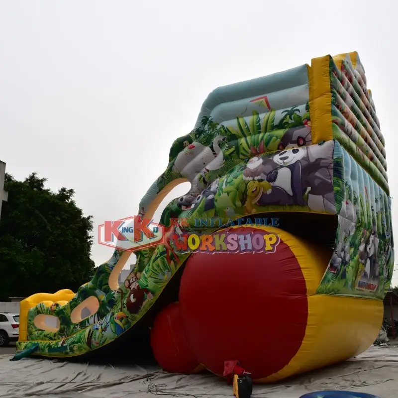 KK INFLATABLE truck kids water slide supplier for exhibition 2