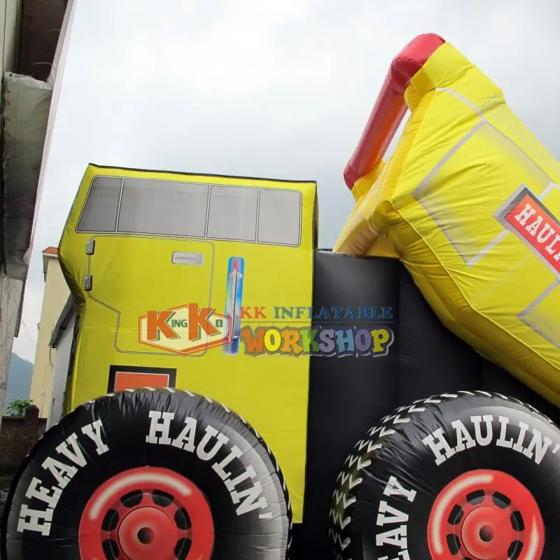 KK INFLATABLE fire truck shape blow up water slide various styles for playground 5