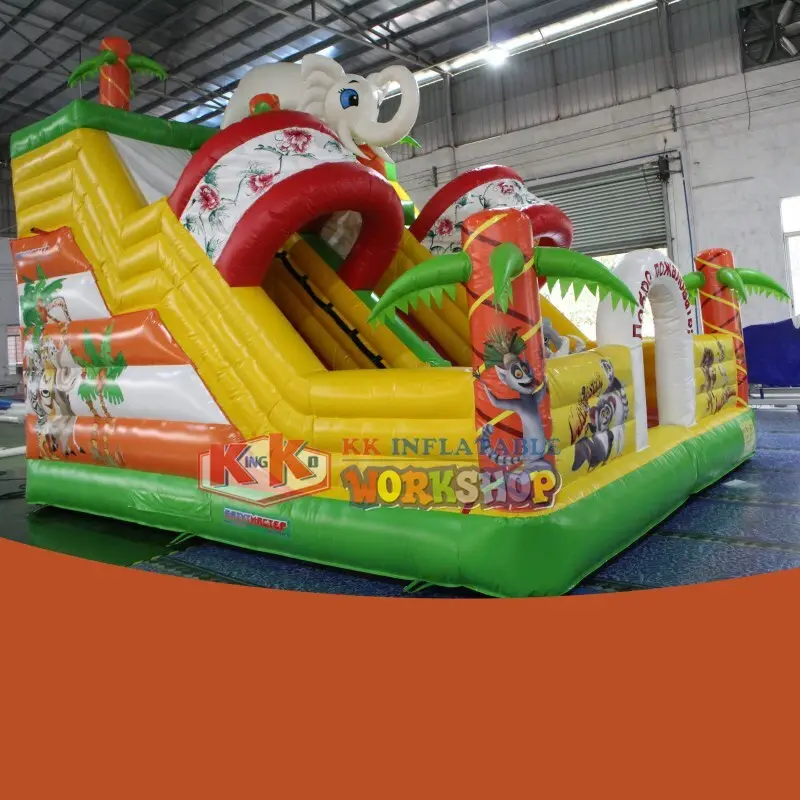 KK INFLATABLE heavy duty blow up water slide manufacturer for playground 4