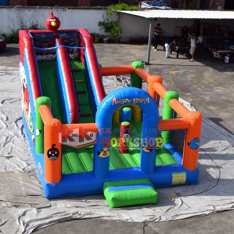 KK INFLATABLE cartoon inflatable bouncy factory direct for paradise 3