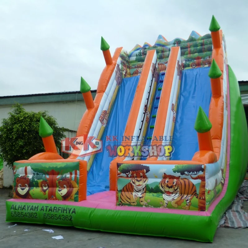 KK INFLATABLE jump bed kids water slide various styles for swimming pool 4