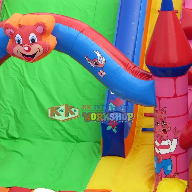 KK INFLATABLE funny big water slides colorful for swimming pool 5