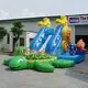KK INFLATABLE fire truck shape inflatable slide colorful for playground 2