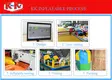 KK INFLATABLE fire truck shape inflatable slide colorful for playground 9