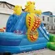 KK INFLATABLE fire truck shape inflatable slide colorful for playground 4