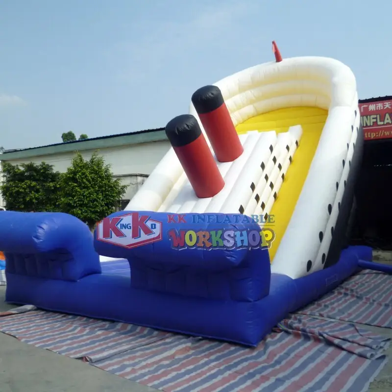 customized bouncy slide castle colorful for playground 2