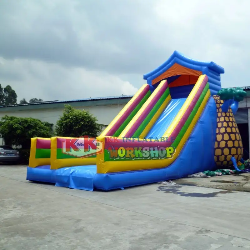 KK INFLATABLE long blow up water slide for wholesale for swimming pool 2