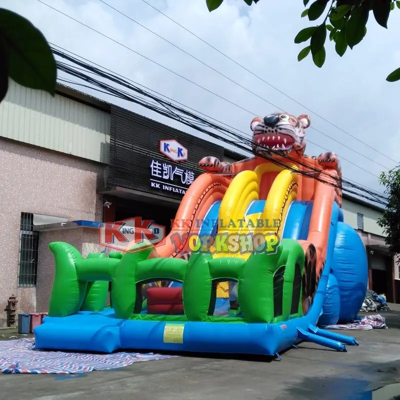 KK INFLATABLE customized big water slides colorful for paradise 6