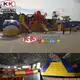 durable inflatable theme park blue factory price for paradise 5