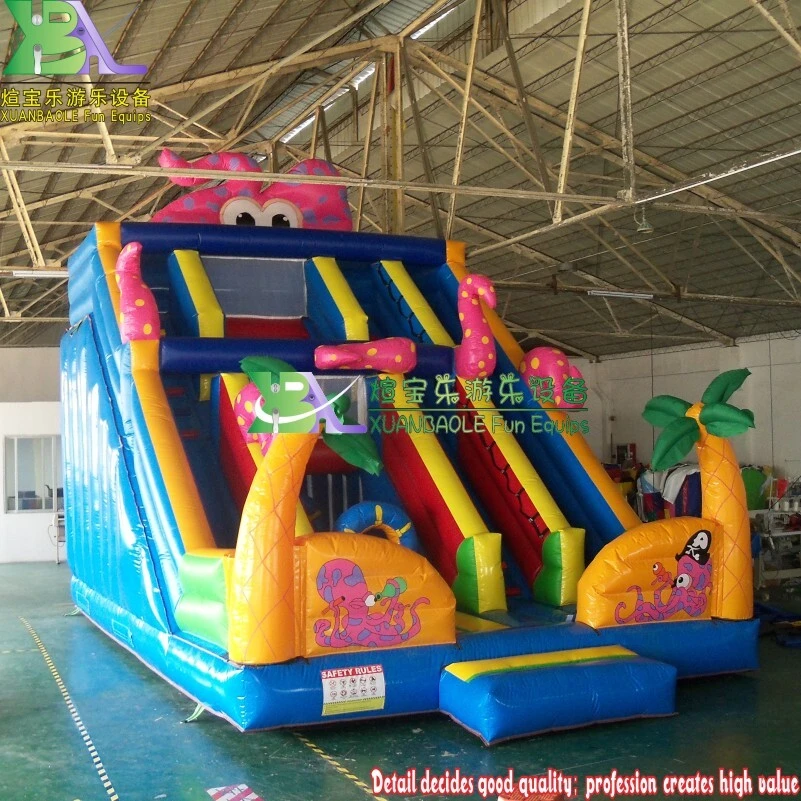 Inflatable Slide Equipment, Multi-Color Large inflatable children / adult slide 1