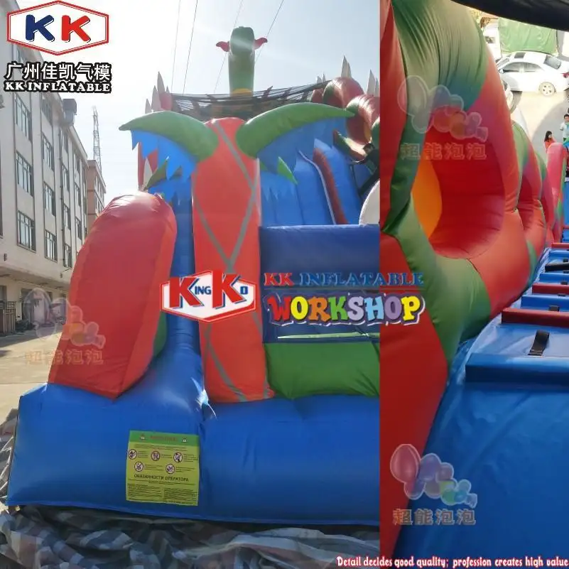KK INFLATABLE transparent pig bouncy slide supplier for swimming pool 4