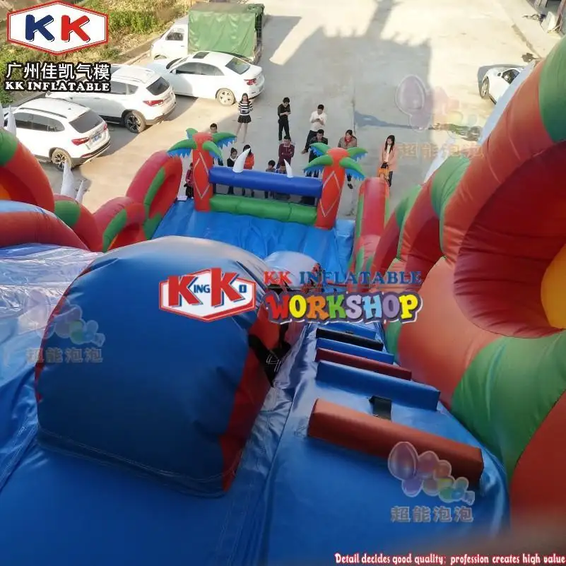 KK INFLATABLE transparent pig bouncy slide supplier for swimming pool 6