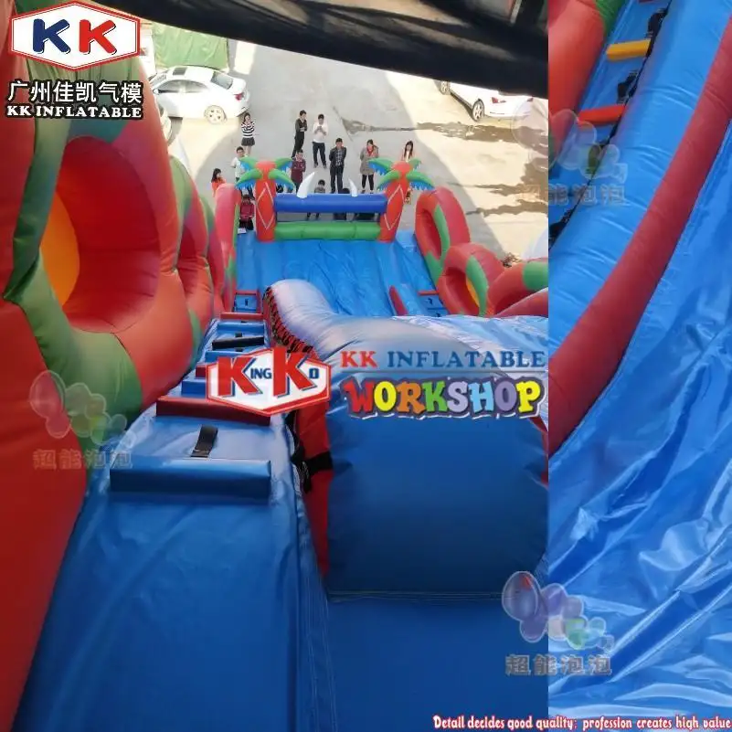 KK INFLATABLE transparent pig bouncy slide supplier for swimming pool 3