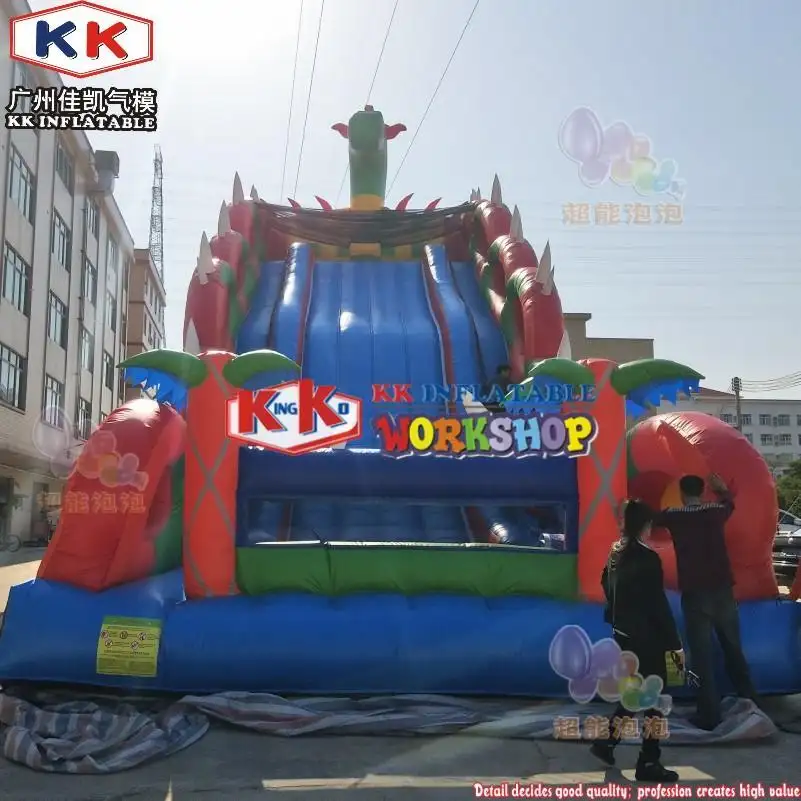 KK INFLATABLE transparent pig bouncy slide supplier for swimming pool 5