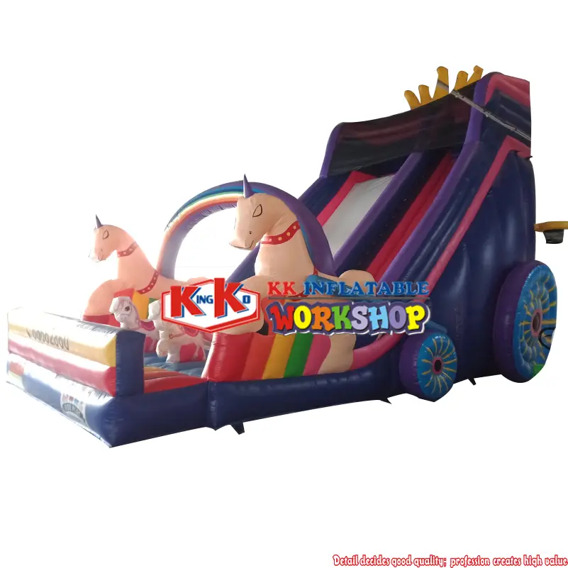 hot selling kids water slide fire truck shape manufacturer for exhibition 5
