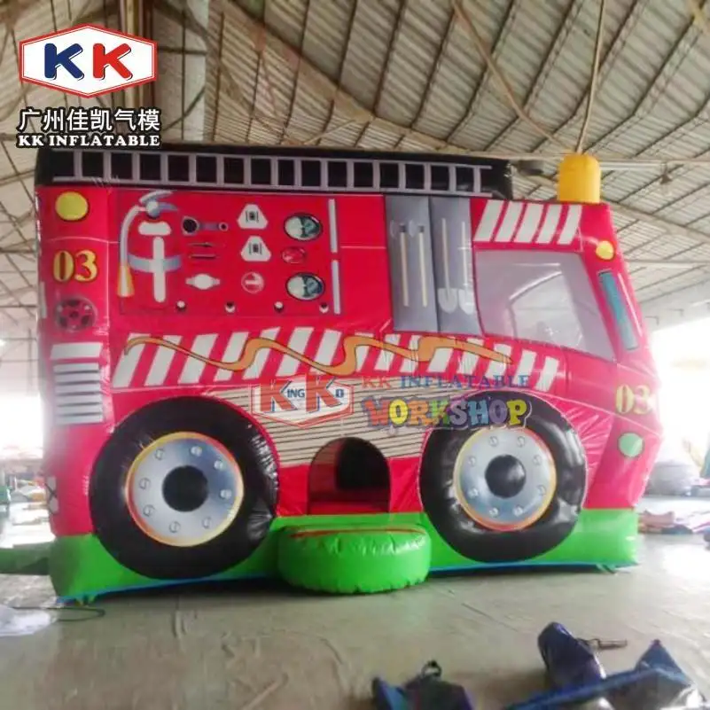 durable party jumpers fire truck factory direct for outdoor activity 5