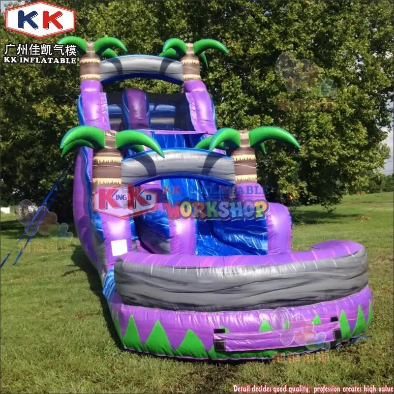 quality blow up water slide PVC OEM for paradise 2