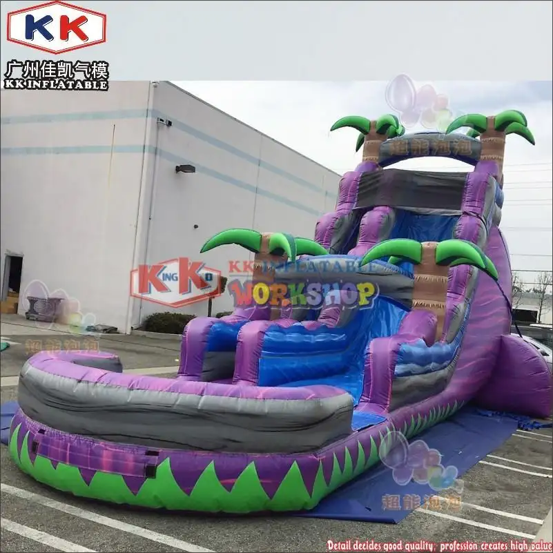 quality blow up water slide PVC OEM for paradise 7