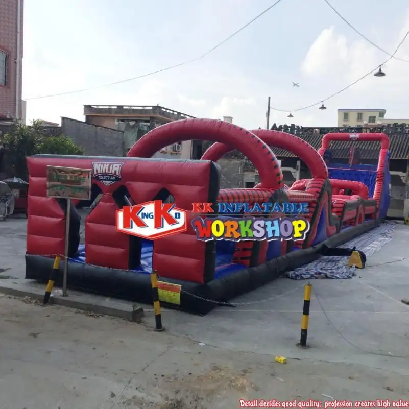 KK INFLATABLE multifuntional obstacle course for kids supplier for racing game 4