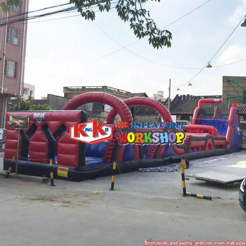 KK INFLATABLE multifuntional obstacle course for kids supplier for racing game 6