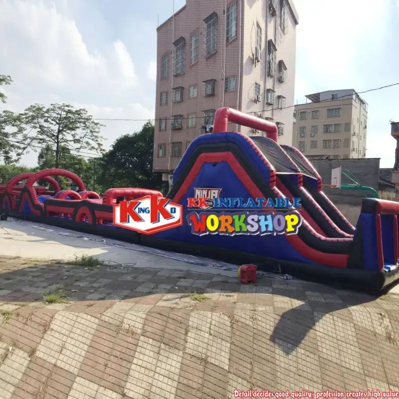KK INFLATABLE multifuntional obstacle course for kids supplier for racing game 10