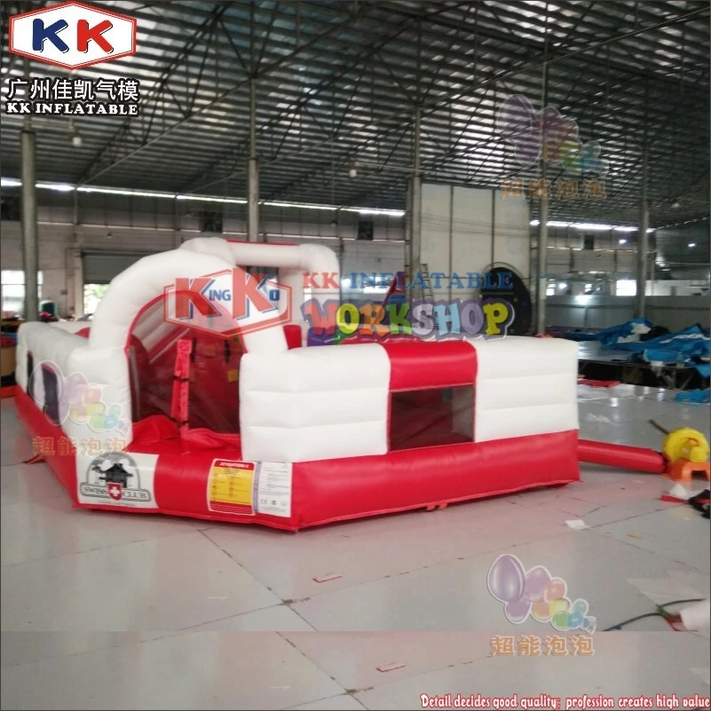 PVC Inflatable Obstacle Course with Bouncer for Kids ,unleash Your lnner Child 1