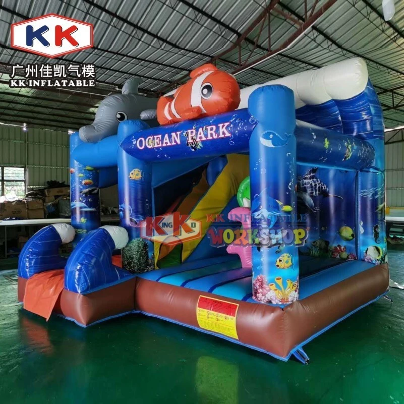 Ocean Nemo Fish Theme Inflatable combo, jump house jumping castle, inflatable bounce house slide inflatable bounce castle 1
