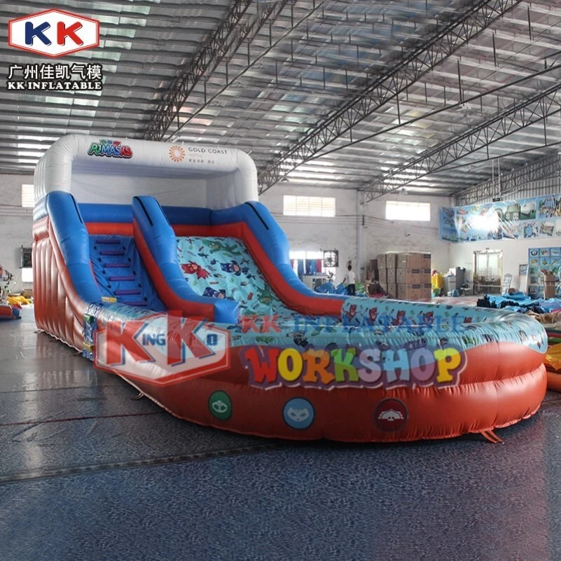 Splashy Sonic theme Commercial tropical inflatable water slide with pool, kids home garden or outdoor backyard waterslide 1