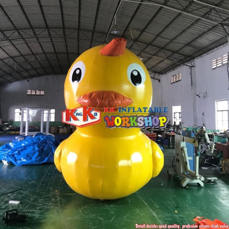 3m Cute Inflatable Cartoon Yellow Rubber Duck, Water Fixed Yellow Duck Cartoon Figure For Water Events 6