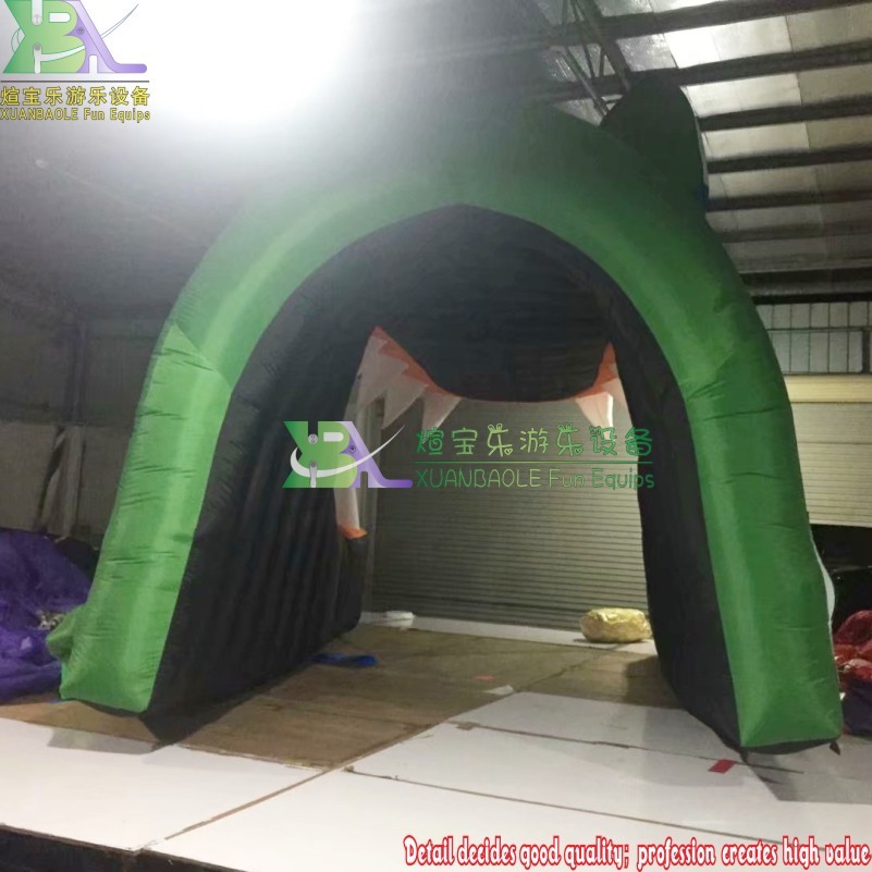 Túnel inflable de cocodrilo túnel de fútbol inflable evento al aire libre deportes túnel de casco inflable 6