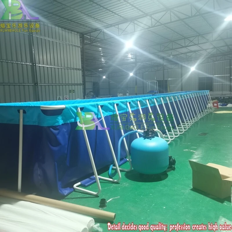 New PVC Frame Pool Portable Metal Frame Swimming Pool With Filter And Ladder 1