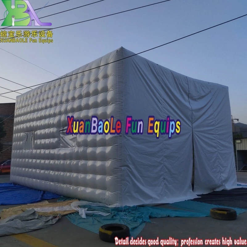 Custom airtight inflatable party marquee / inflatable wedding tent / large air white event house for exhibition 1