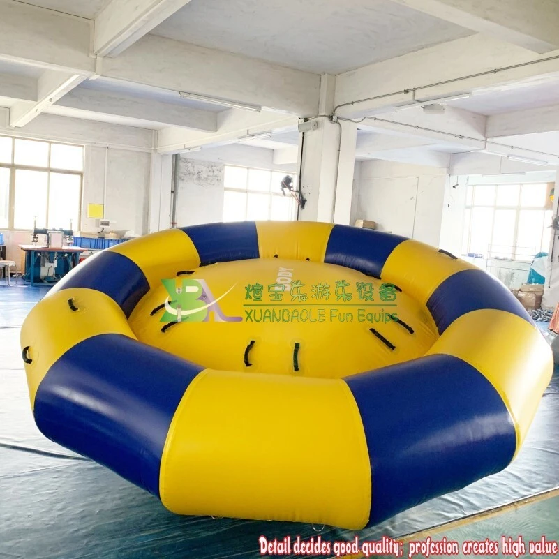 Inflatable Flying Disco Boat Crazy UFO Towable Water Tube Sports Game Water Toys 1
