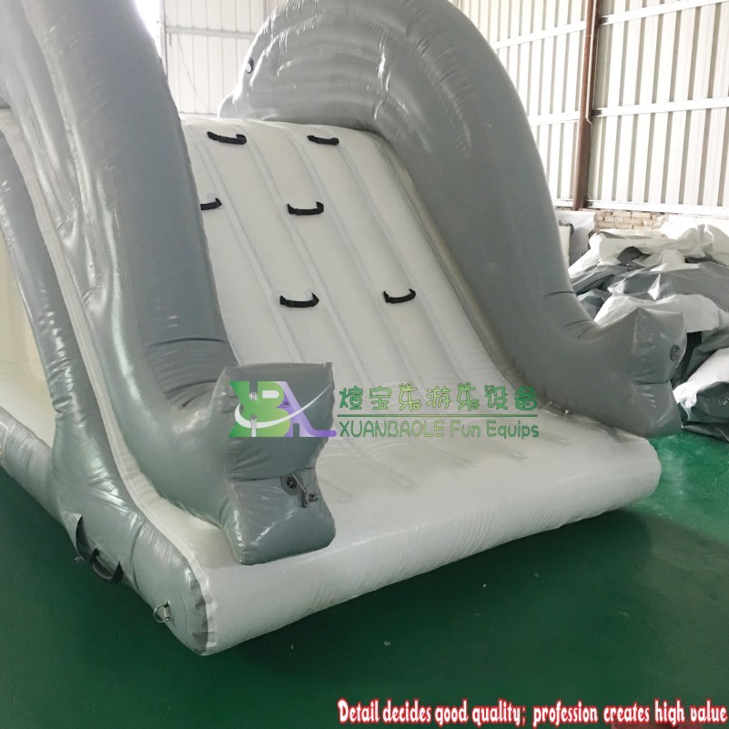 Lake Inflatable Floating Twin Dolphins Water Slide - Water Park Toy 8