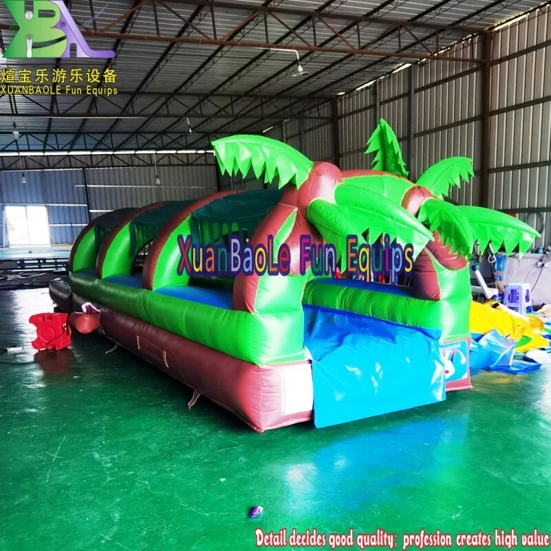Party - perfect Tropical PVC Inflatable Slip 'N Slide: Detachable Pool at the End for Splashing Delight 1
