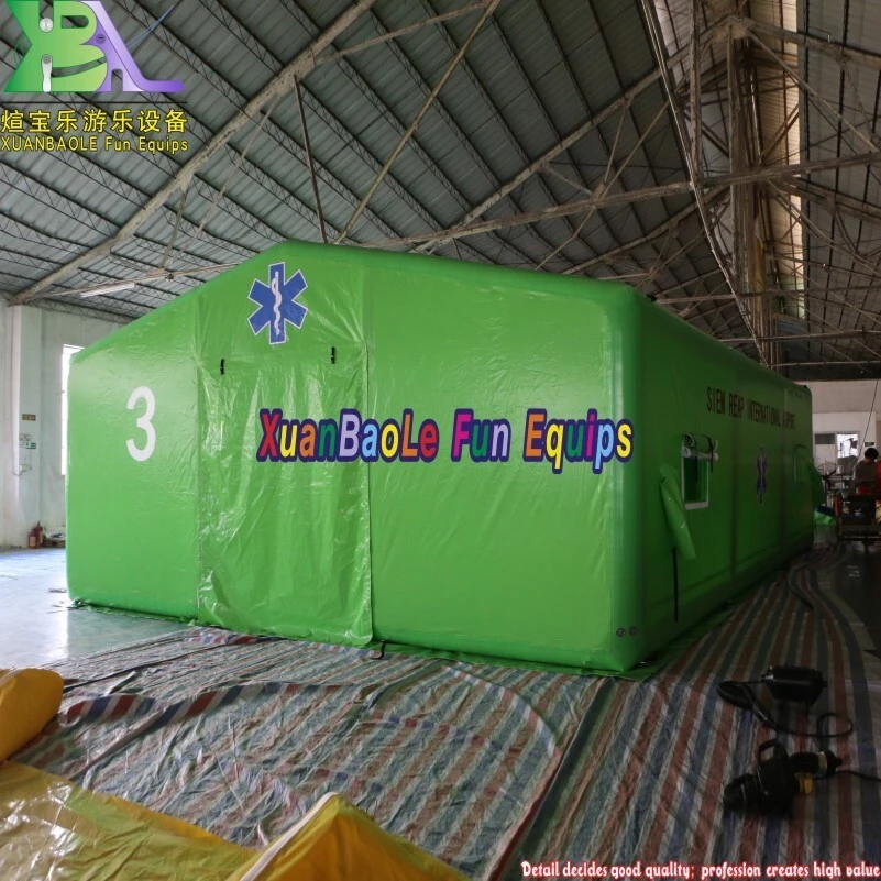 Green Color Inflatable Patient Quarantine Epidemic Prevention Tent, Portable Inflatable Shelters 1