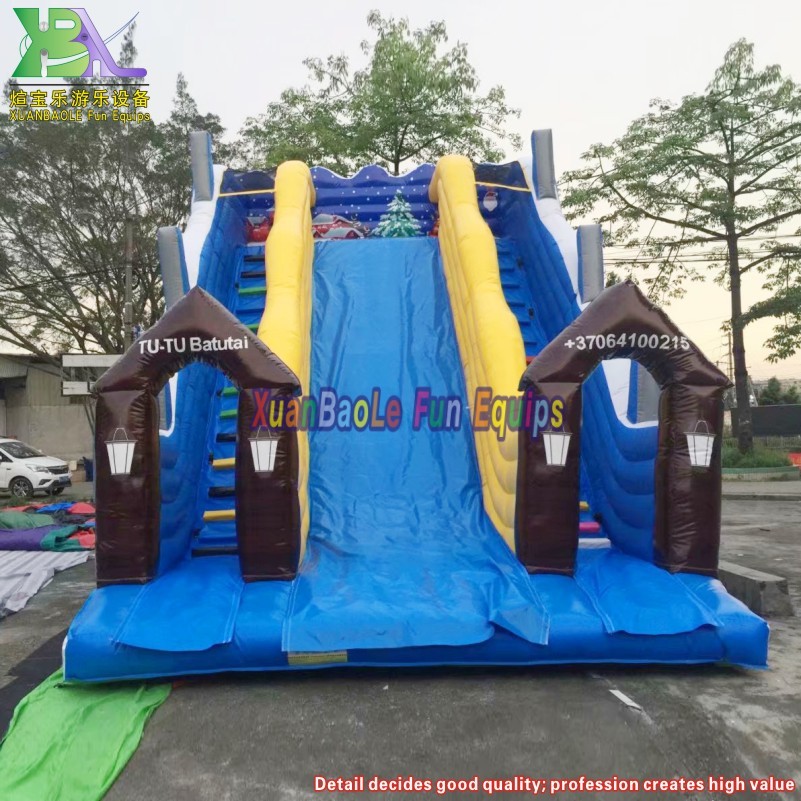 Tobogán inflable de adrenalina para avalanchas, toboganes inflables, tobogán inflable Snow World para invierno 2