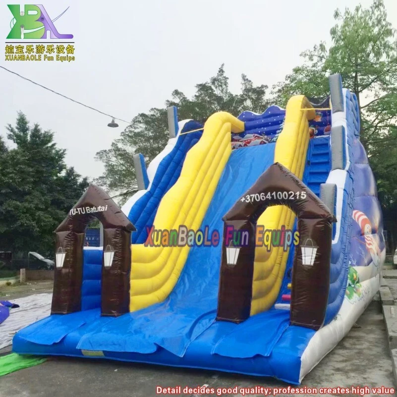 Adrenaline Inflatable Avalanche Run Slide, Inflatable Toboggan Slides, Snow World Inflatable Slide For Winter 1