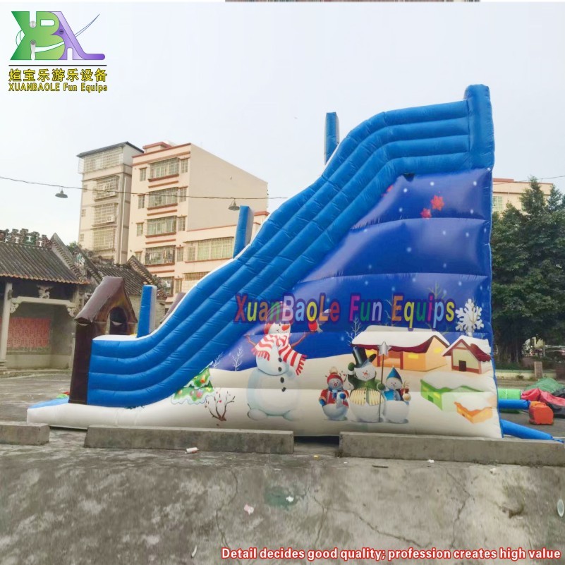 Tobogán inflable de adrenalina para avalanchas, toboganes inflables, tobogán inflable Snow World para invierno 3