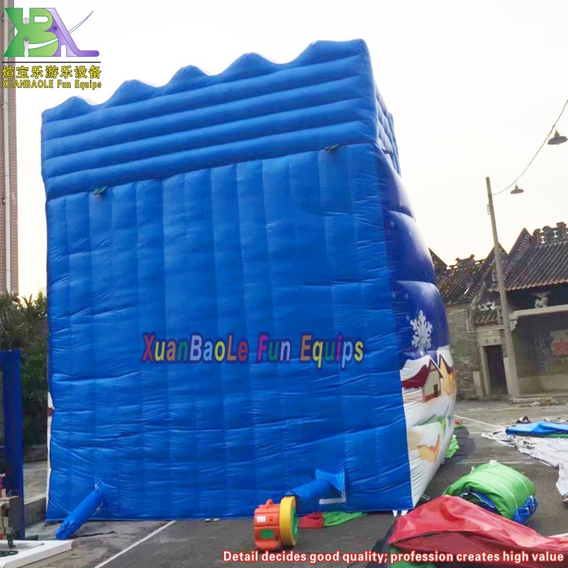 Tobogán inflable de adrenalina para avalanchas, toboganes inflables, tobogán inflable Snow World para invierno 6