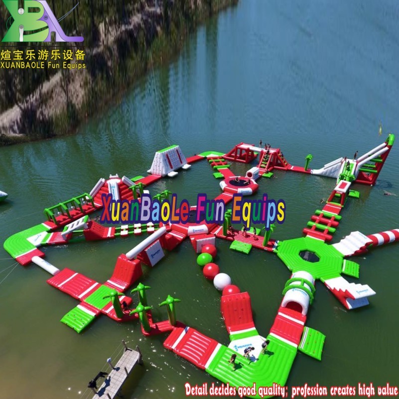Nuevo parque acuático inflable flotante, juego acuático inflable gigante para exteriores, hermético y con certificación CE. 2