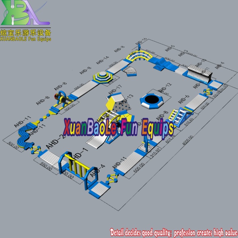 Outdoor Large Small Adult Kids Water Toys Games Floating Amusement Sea Aqua Park 7
