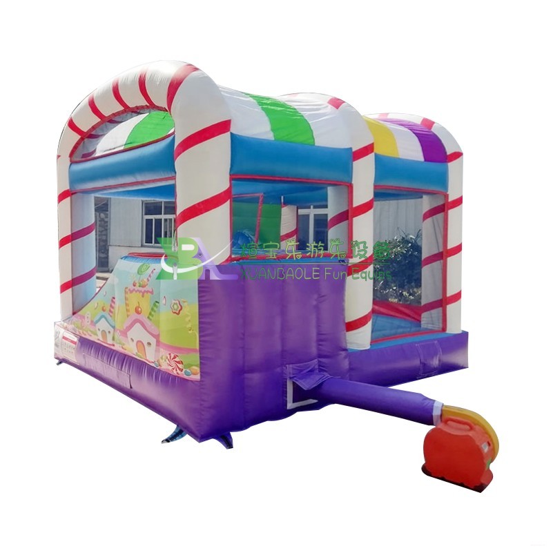 Candy land Inflatable Bounce House With Slide Combo Inflatable Candy Bouncy Castle Kids Zone 3