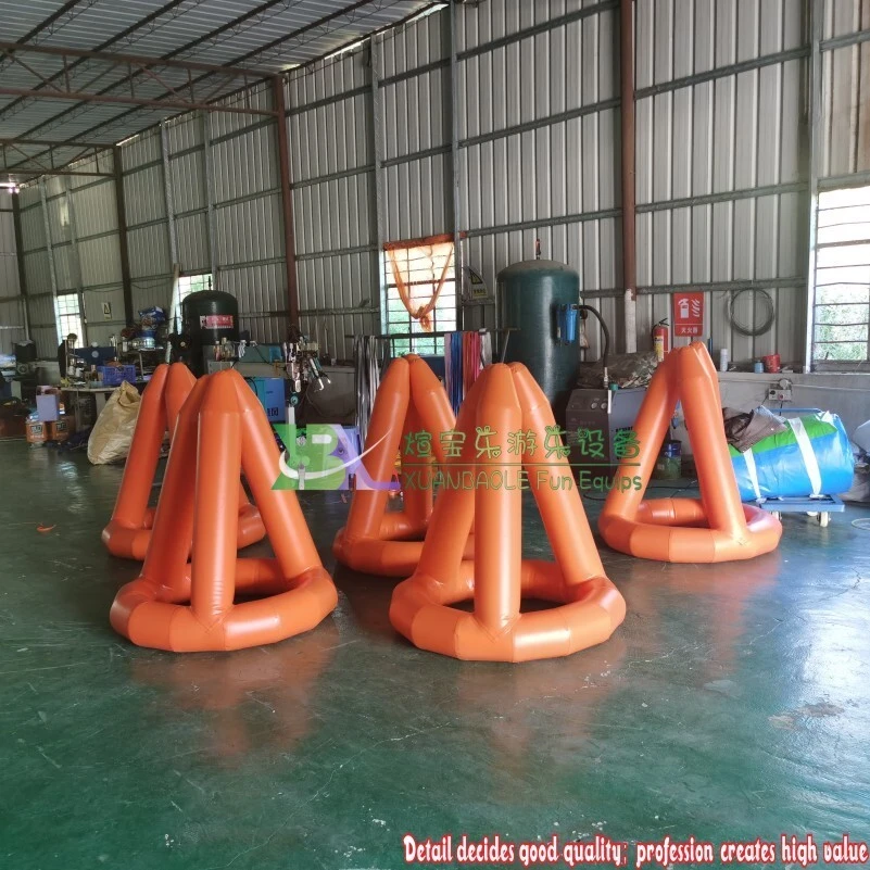 Custom Water Floating Cone Inflatable Air Buoys Swim Triathlon Marking Inflatable Buoy For Racing Markers 1