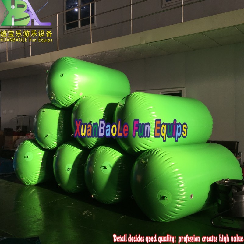 Light Green Inflatable Cylinder Buoy Inflatable Swim Buoy For Water Sport Game 2