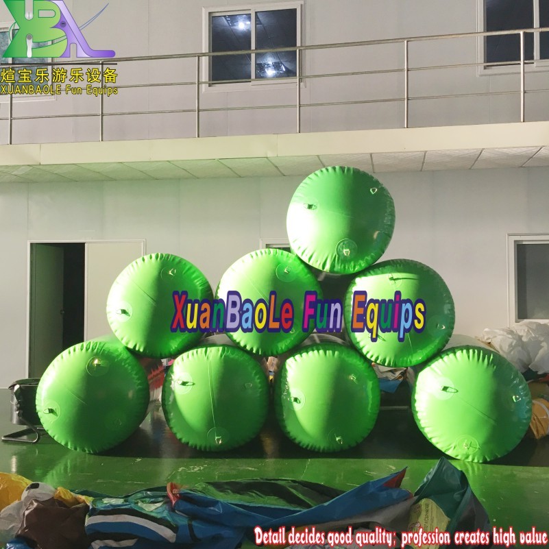 Light Green Inflatable Cylinder Buoy Inflatable Swim Buoy For Water Sport Game 3