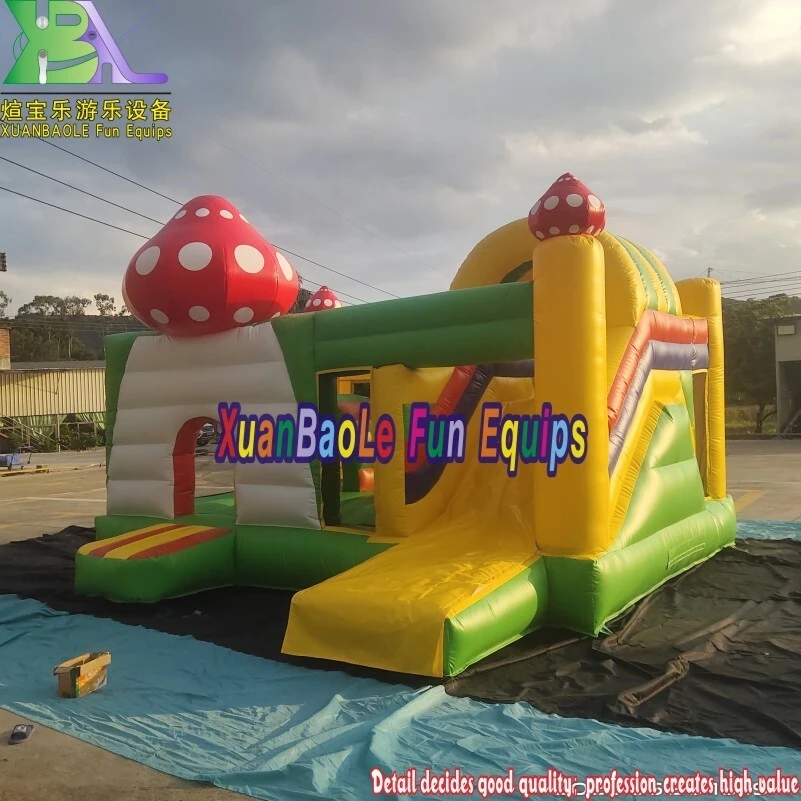 Amusement Park Inflatable Mushroom Combo Jumper Suppliers 1