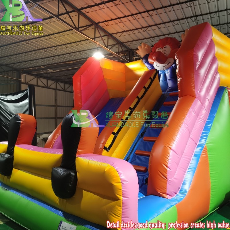 Tobogán inflable de payaso para niños comerciales de 13,3 'de alto con certificación CE por EN14960 hecho de material sin plomo de KK inflables 5