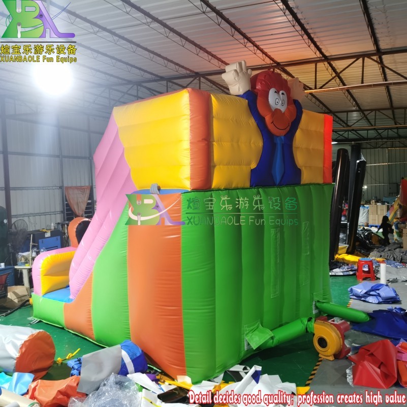 Tobogán inflable de payaso para niños comerciales de 13,3 'de alto con certificación CE por EN14960 hecho de material sin plomo de KK inflables 6