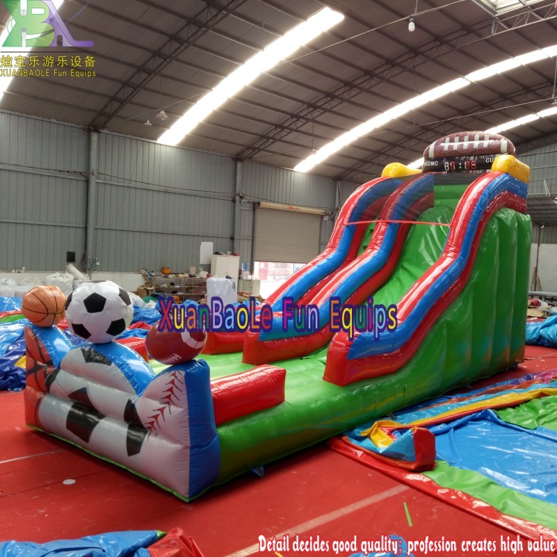 Diapositiva inflable del deporte del deporte del fútbol, ​​diapositiva inflable de la gorila del fútbol 2